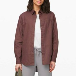 Lululemon Full Day Ahead Flannel Shirt